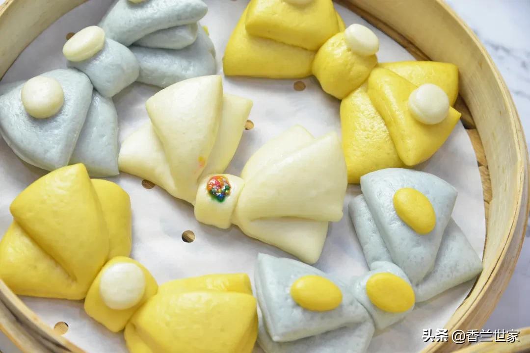 自然开花奶香开花馒头教程全过程,双层玫瑰花馒头教程全过程