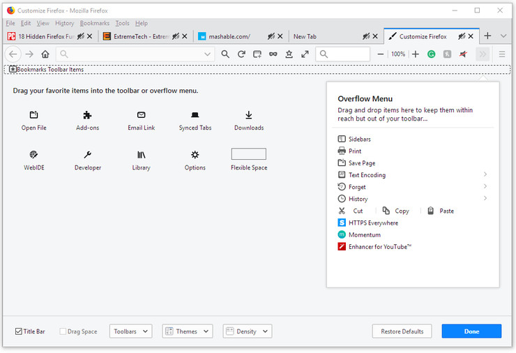 firefox功能,使用firefox的特殊模式