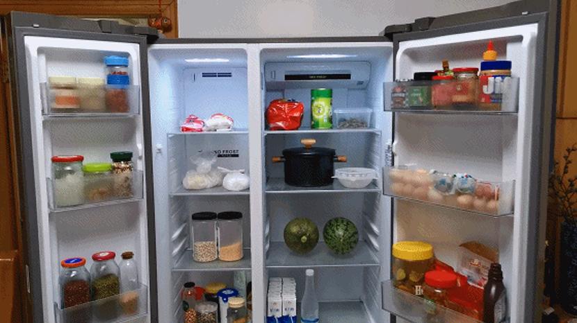 海尔538升无霜变频对开门超薄冰箱,海尔冰箱bcd-541怎么调节冷藏温度