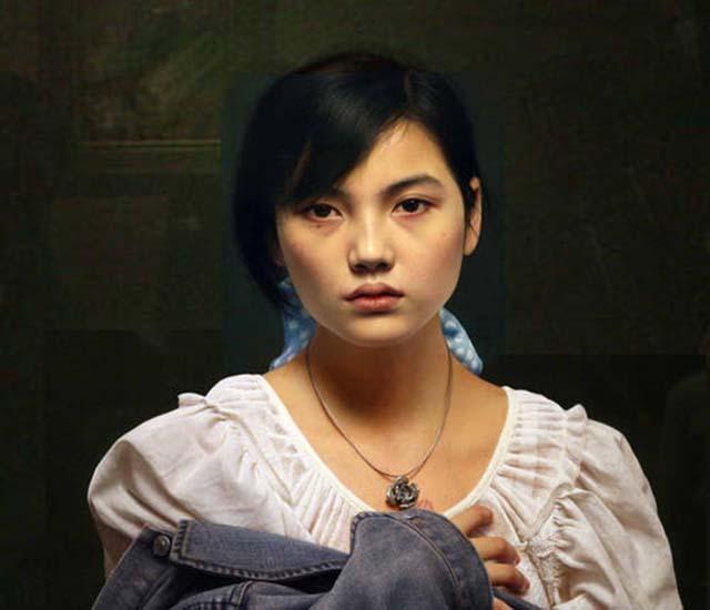 近视1000度油画,57岁近视1400度