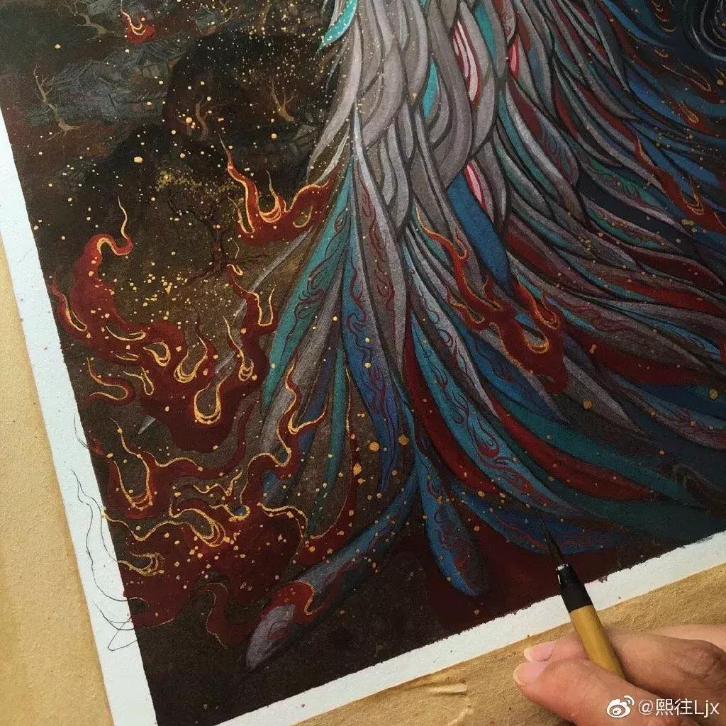 古风绘画线描,100张绝美古风女线描手绘