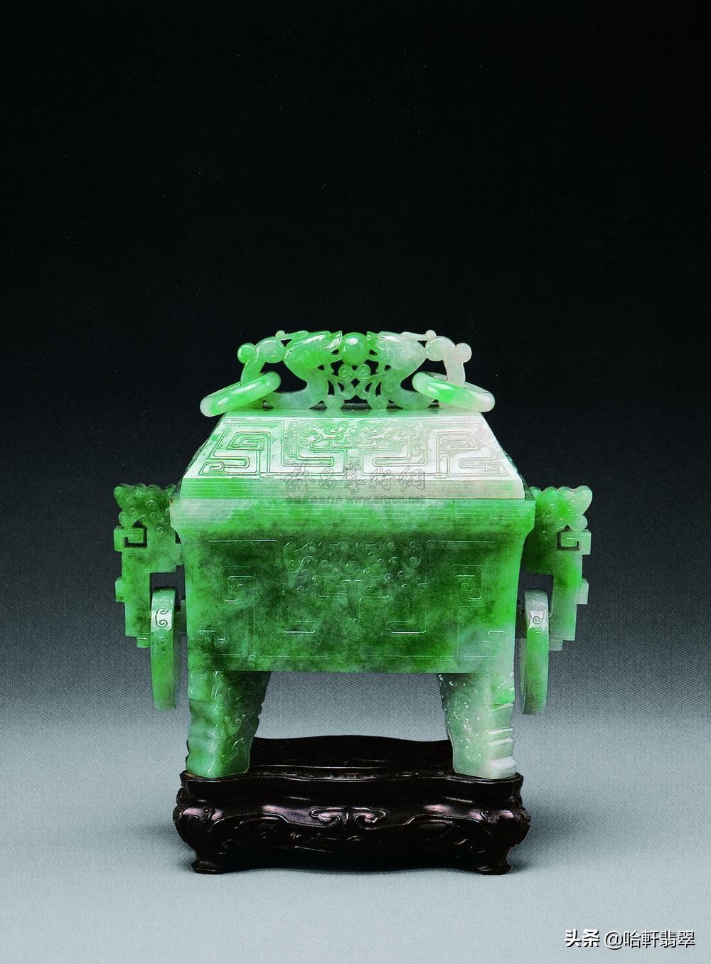 顶级冰种帝王绿翡翠拍卖行,最高价的满绿帝王翡翠