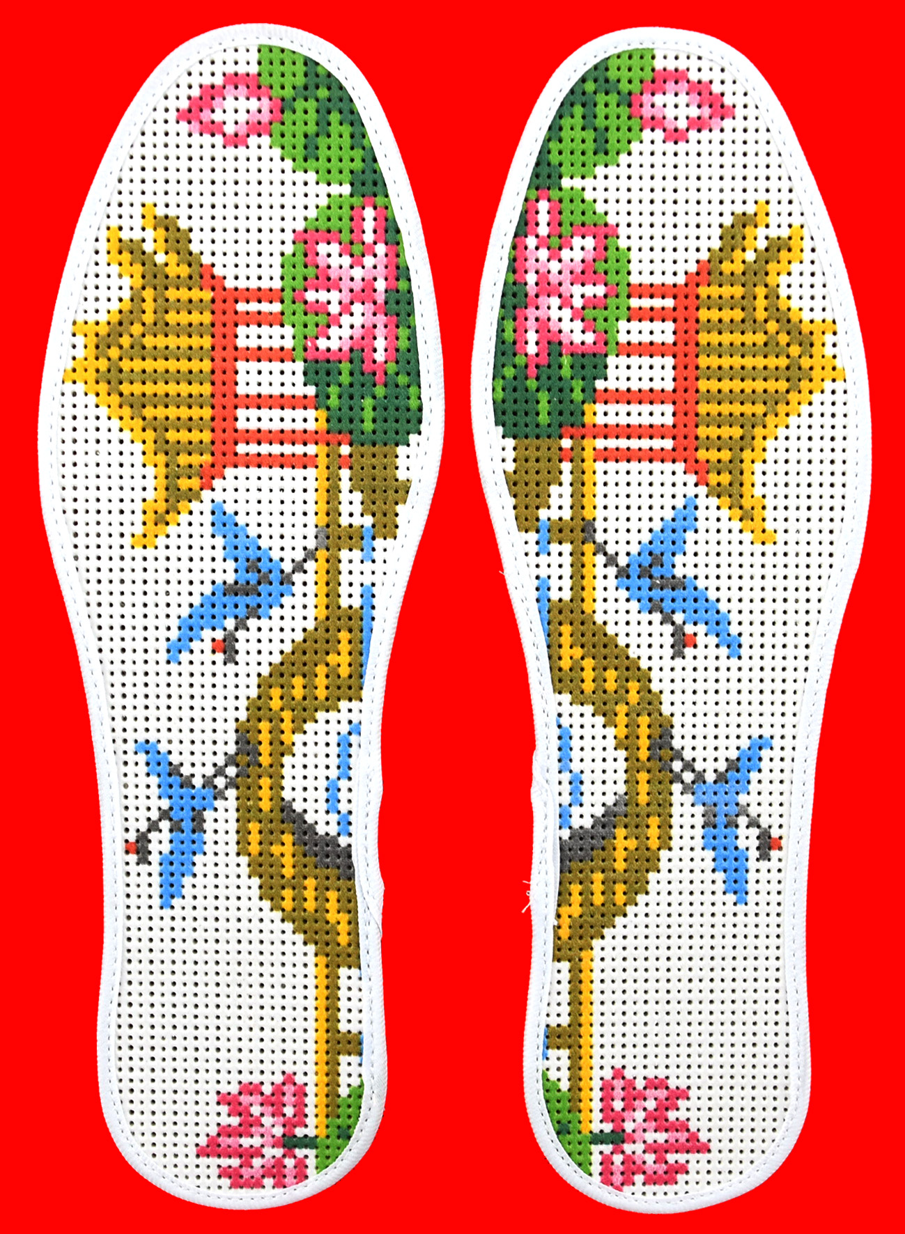 少见的手工鞋垫,手工鞋垫花样清晰图