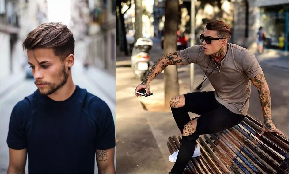 现在比较流行的男士发型有哪些,男士硬发质发型长发