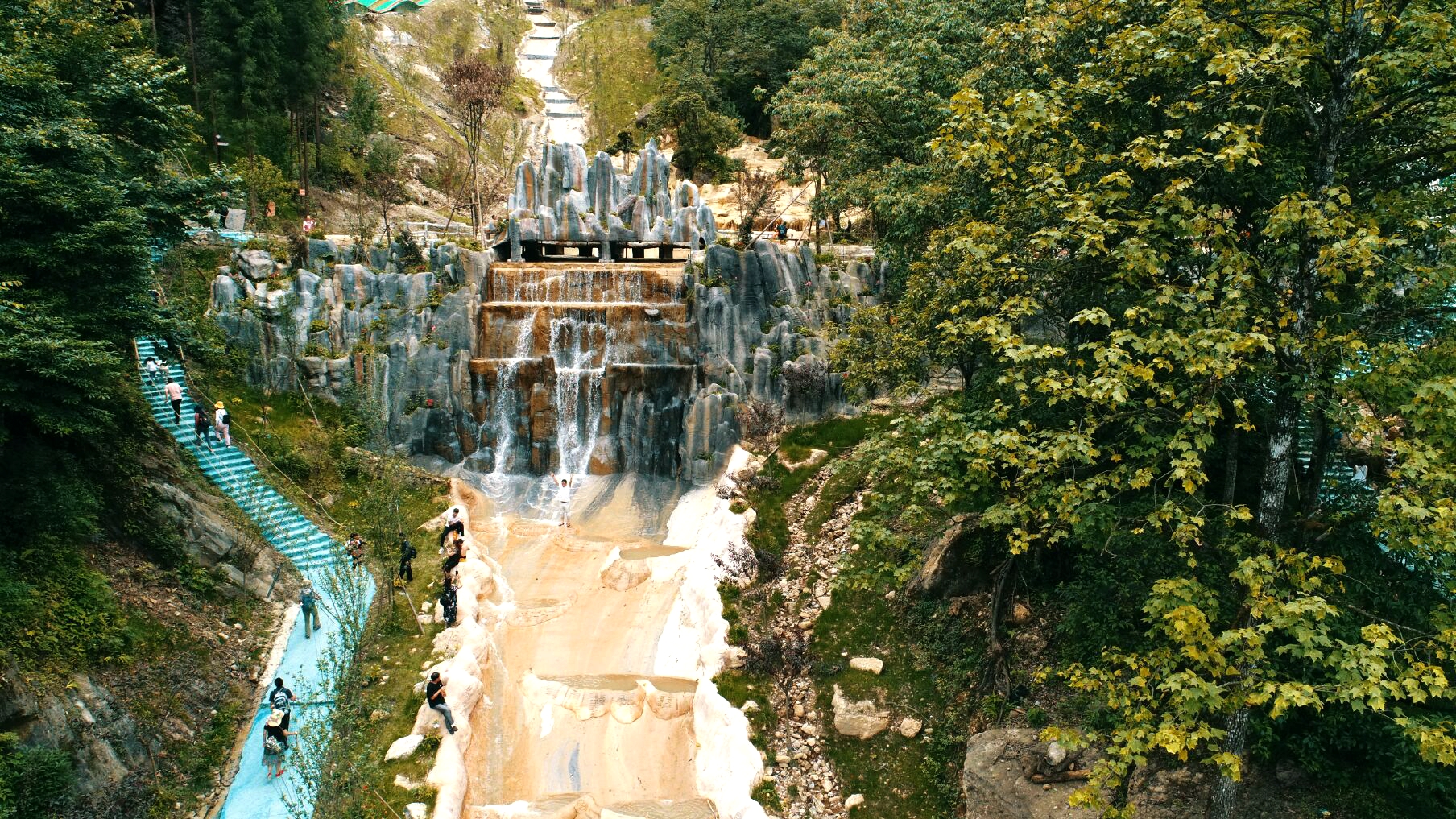 猴山飞瀑,猴山飞瀑旅游区地图