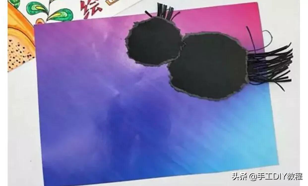 乌鸦喝水创意美术8岁课程,乌鸦喝水幼儿创意绘画