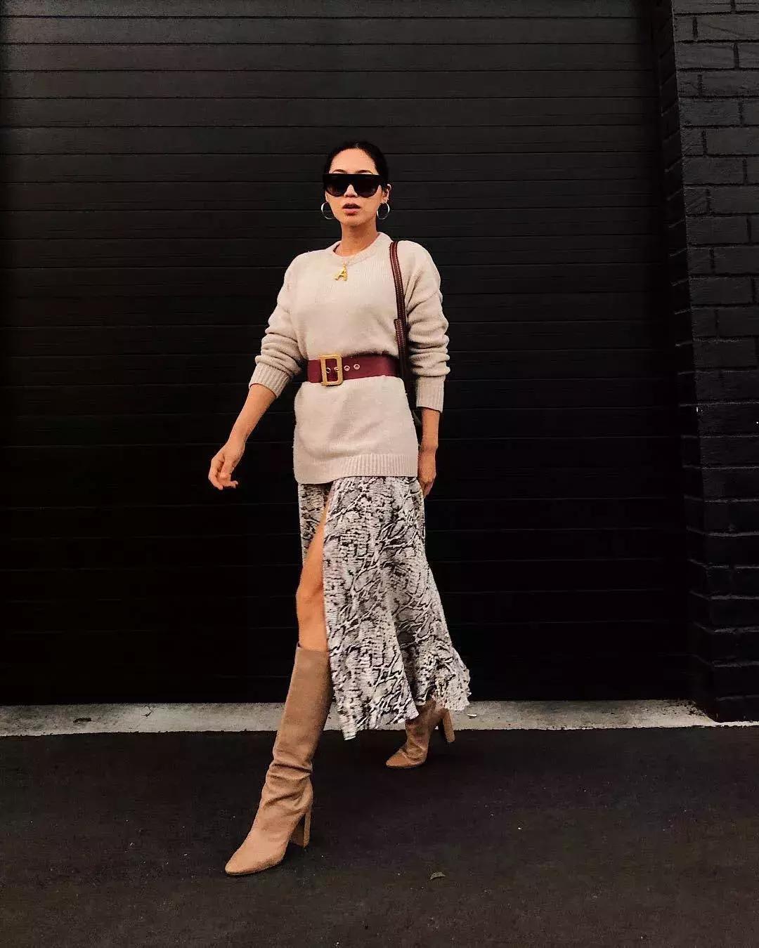 方领连衣裙冬天怎么穿,冬天也能穿的裙子