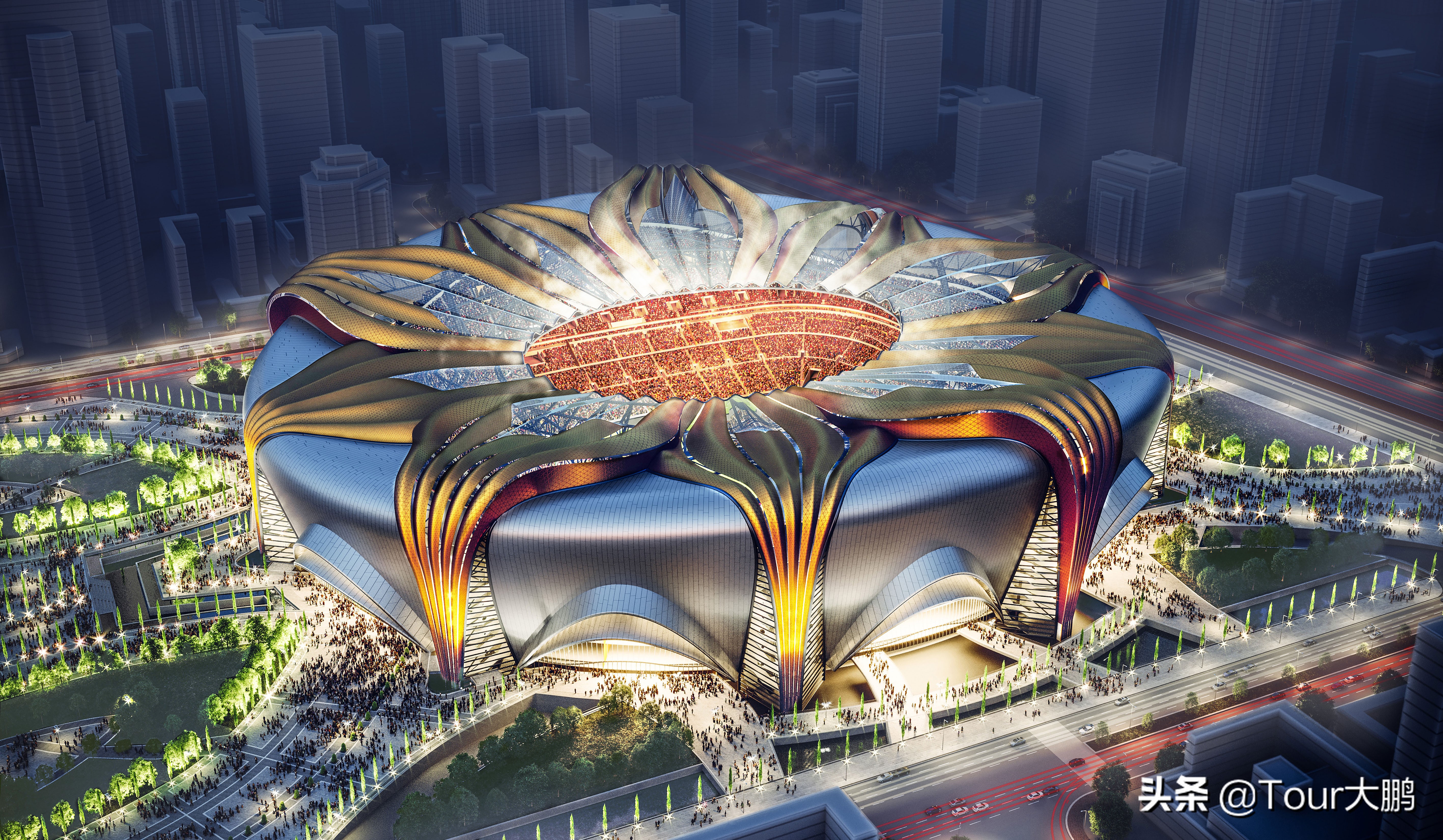 恒大新球场有多厉害,广州恒大新球场概念图