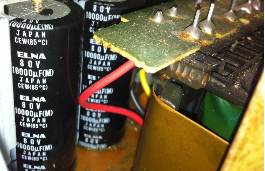 修一台建伍高端功放内部线路不亚于一台黑白电视机