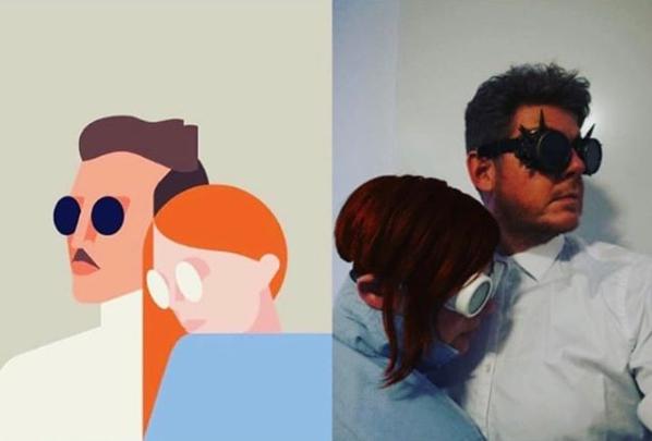 世界名画人物模仿搞笑,外国人恶搞画作