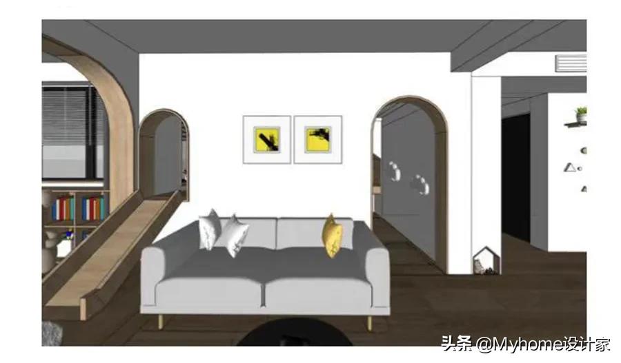 有趣的儿童房设计,儿童房设计滑梯房间