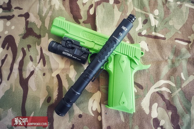 纳丽德nex15寸带灯伸缩棍简评,纳丽德nex棍暴力测试