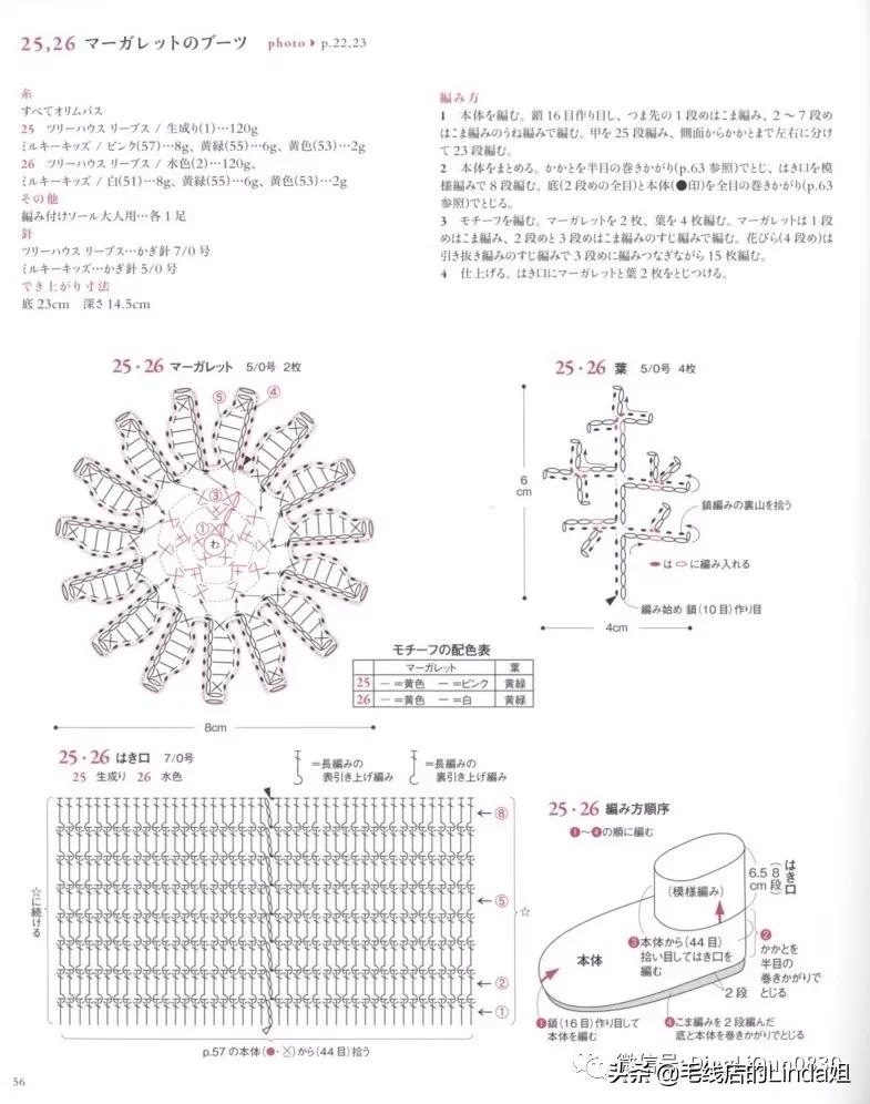 可爱手工钩针女童鞋,可爱小猪鞋钩针编织
