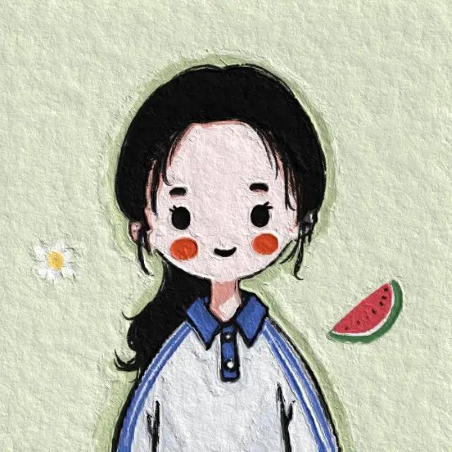 油画卡通头像男,微信头像女卡通呆萌动画