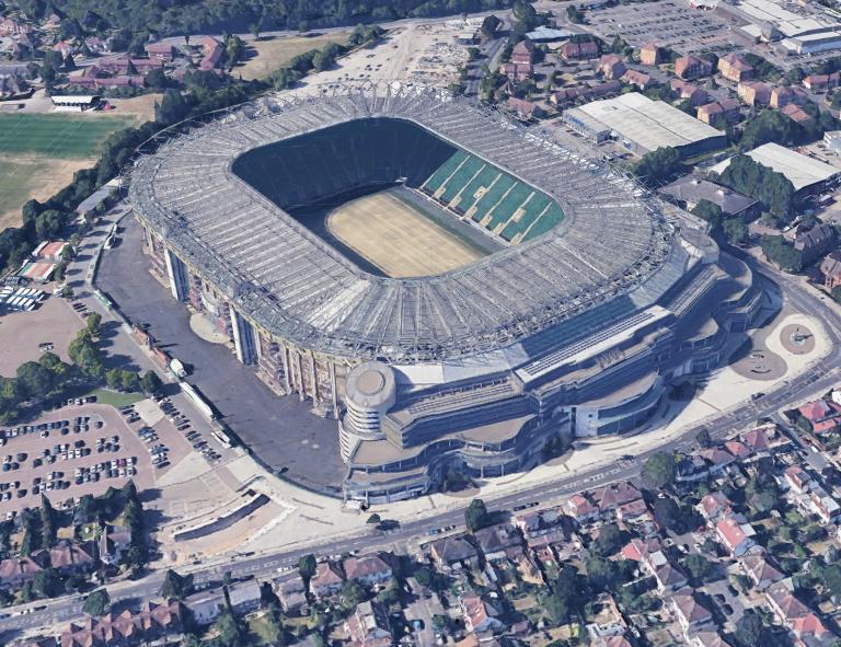 是时候介绍看一下英格兰的橄榄球场了，至少能达到英乙水准