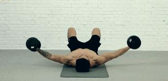 手臂胸背腹哑铃健身一周训练计划,哑铃健身胸大肌训练