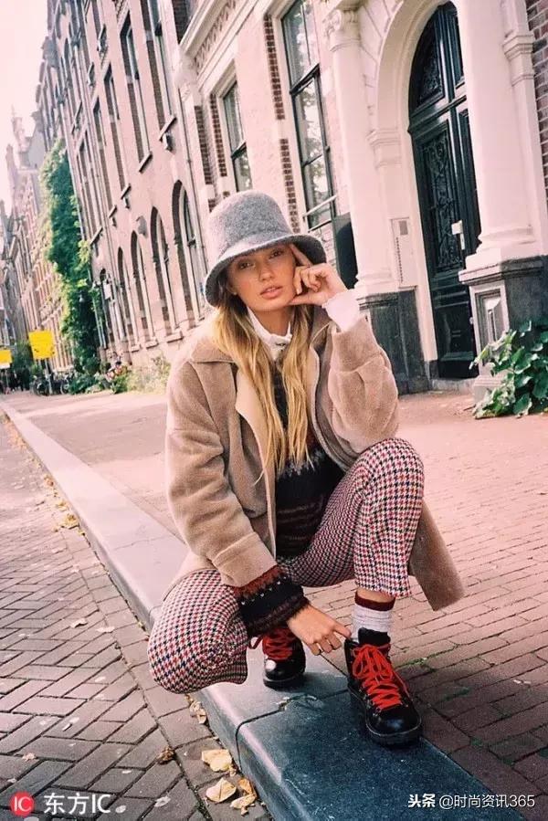 奚梦瑶穿短靴子,奚梦瑶高筒靴穿搭