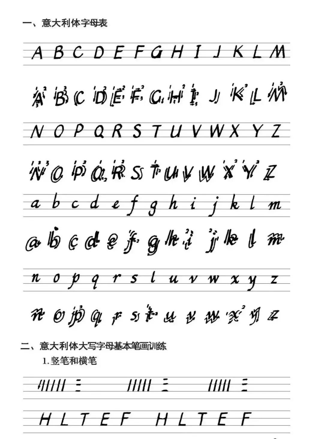 英语字母正确的书写笔顺,英语字母的正确笔顺