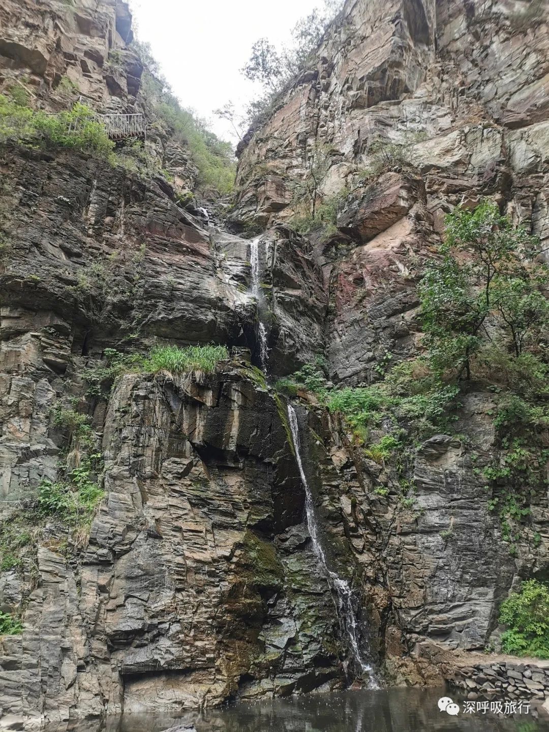 门头沟双龙峡小火车视频,京西小九寨百瀑谷