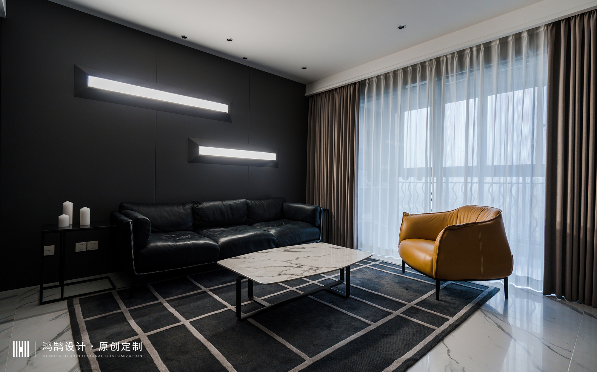 简约时尚主义拥护者：这个家“黑”的很明亮