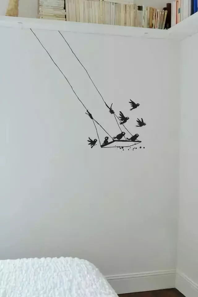 你家的墙贴,墙绘自己的家