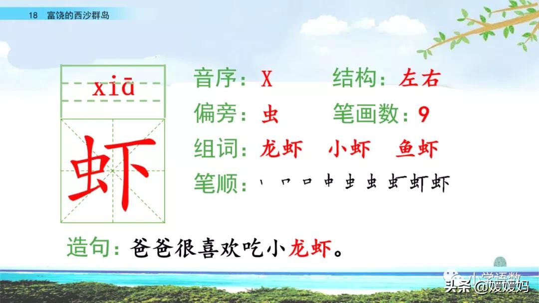 三年级第18课富饶的西沙群岛视频,三年级上册18富饶的西沙群岛笔记