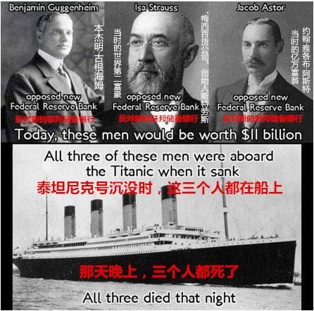 泰坦尼克号沉没之谜真实事件,美联储与泰坦尼克号