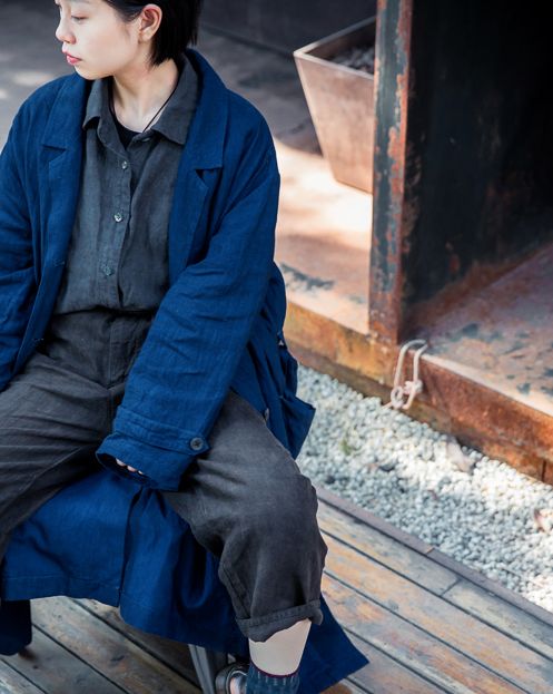 蓝色系单品look,蓝色好看的单品