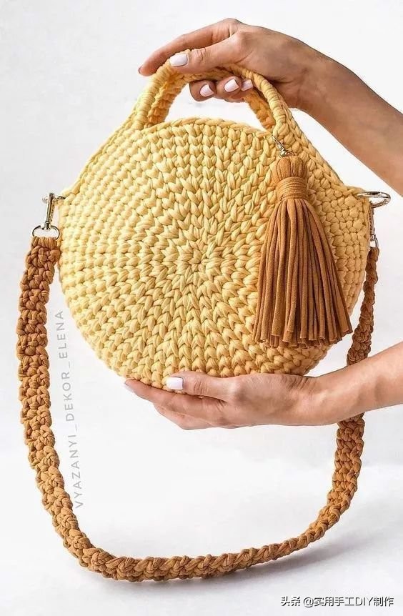 各种圆包包的钩织教程,多种漂亮包包的钩织图解