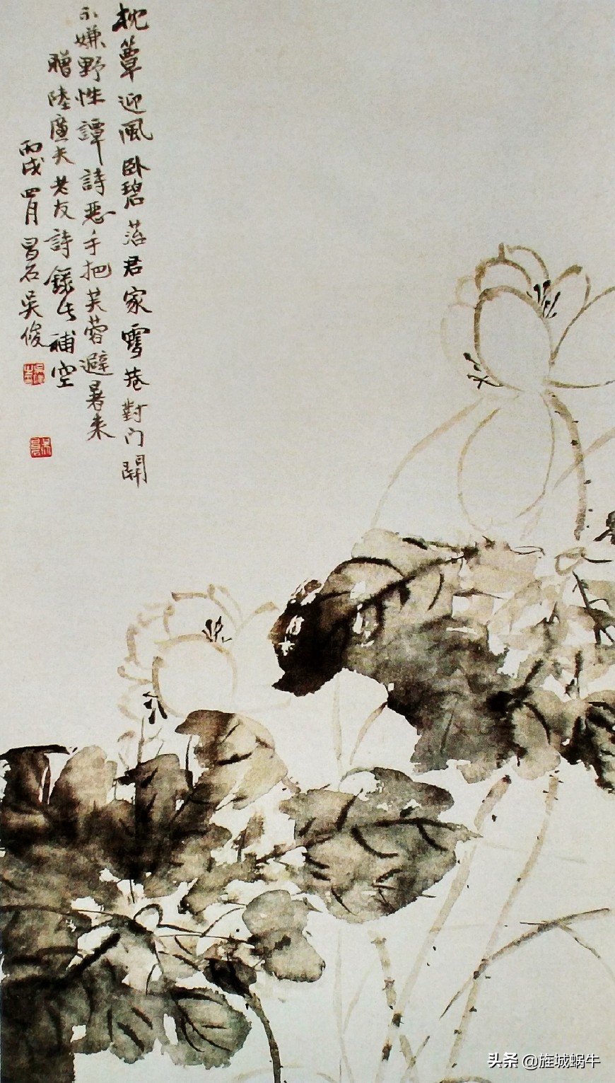 中国画没骨花鸟画的意境,徐崇嗣没骨花鸟画