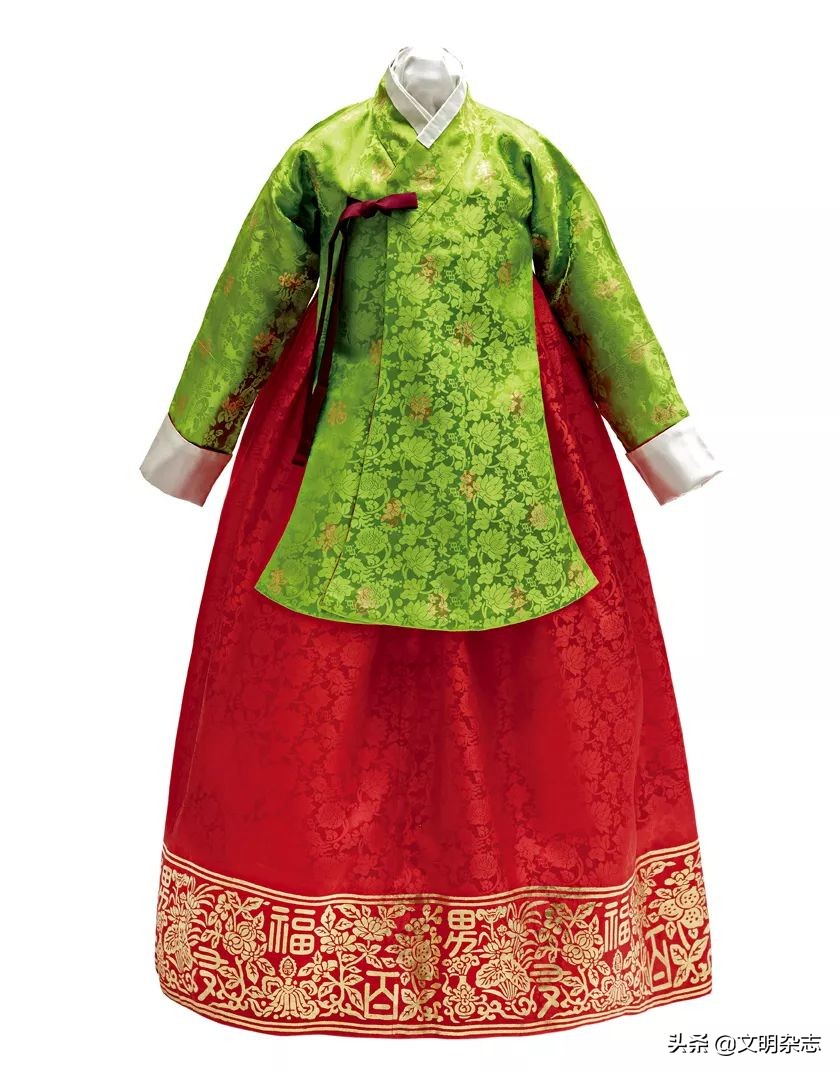 韩国传统高定服饰图片,一衣带水的韩语