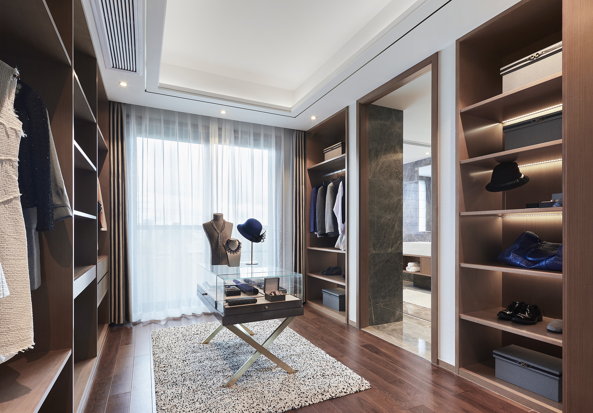 中式装修风格样板房图,桃花源120平中式风格样板房