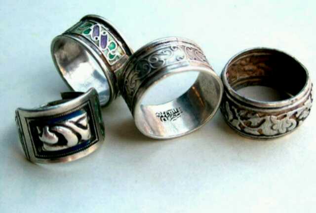 古代的戒指是什么样子的,古代的紫银戒指