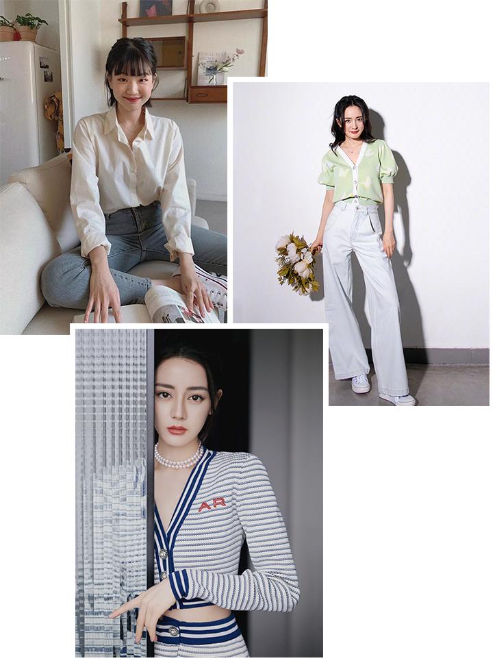 胸大和胸小穿衣服的差距,胸大和胸小穿t恤对比