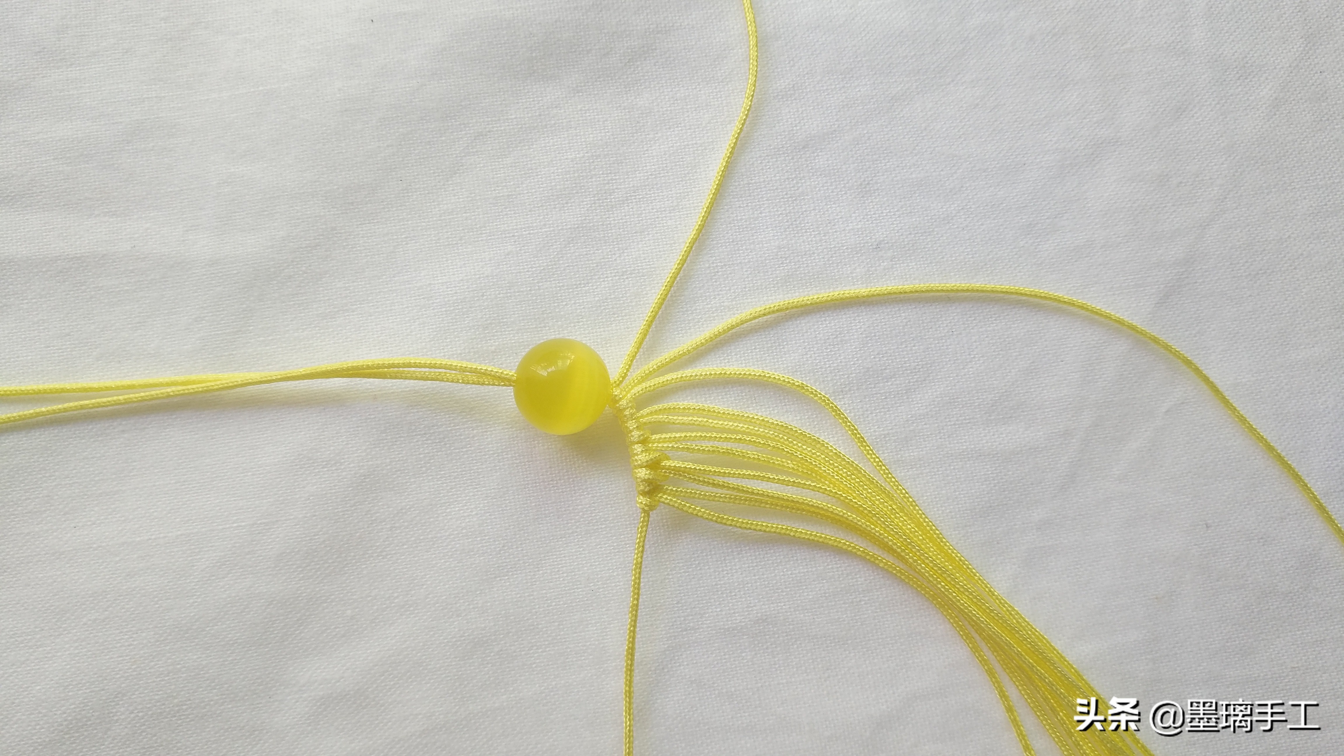 复古耳环编绳教程,简单北欧风手工编绳