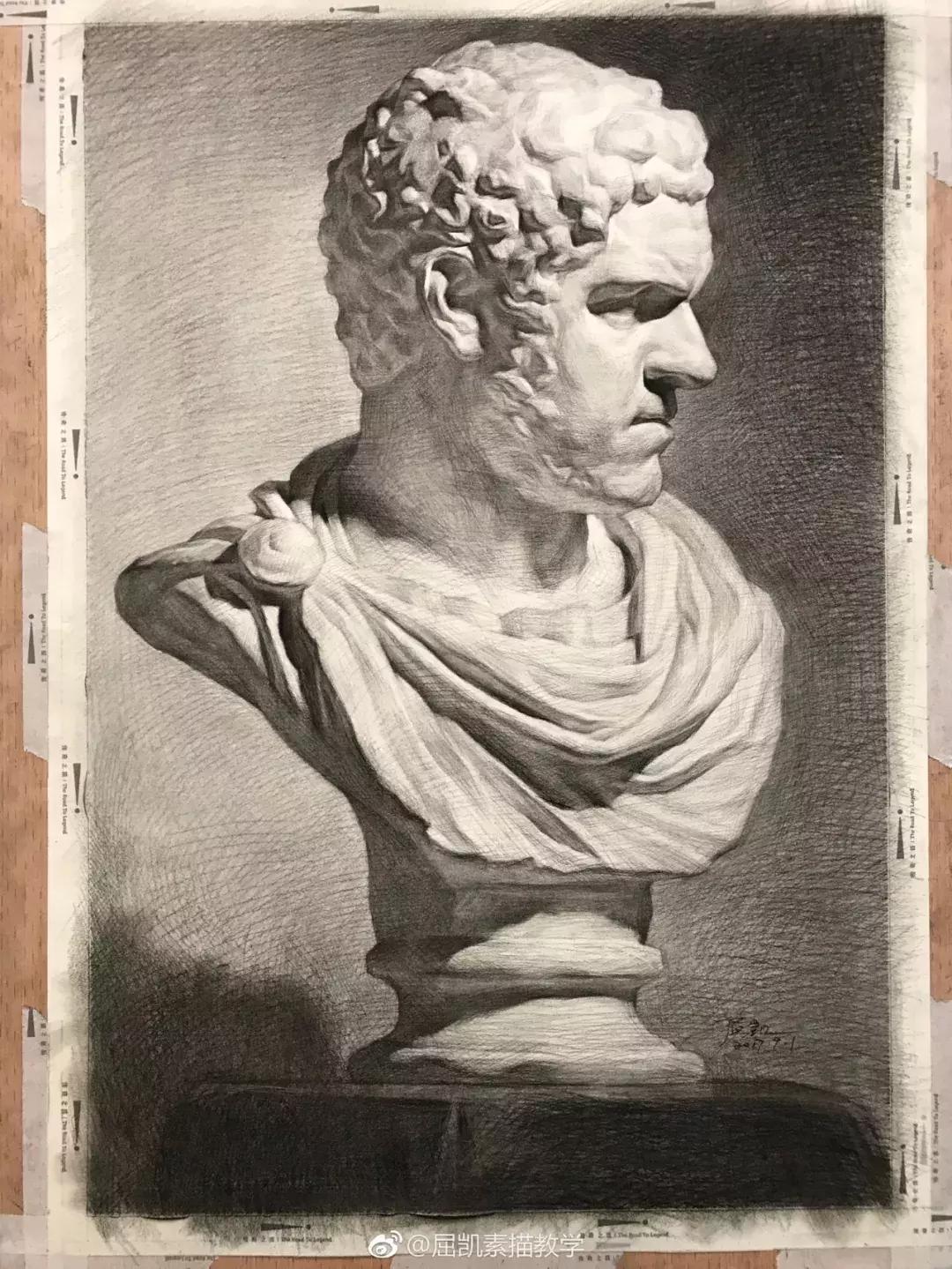 画素描不画脸,画素描总是画不深入