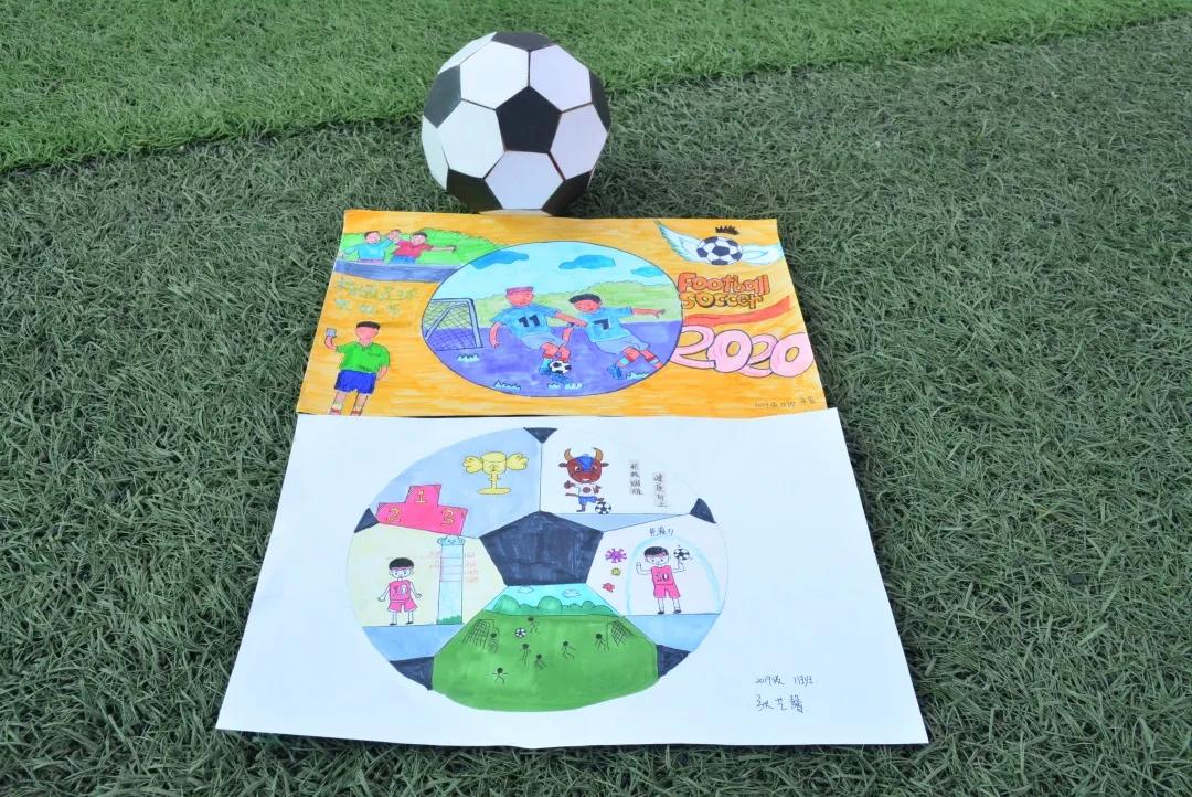 手工足球内马尔,足球diy绘画儿童