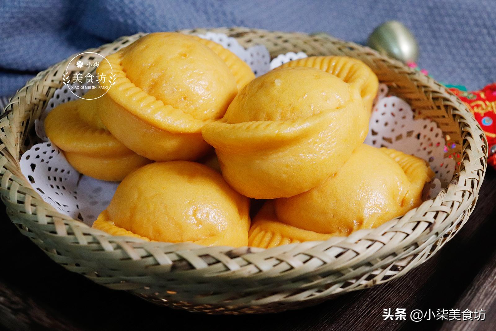 年夜饭必备的金元宝馒头,过年吃的福馒头