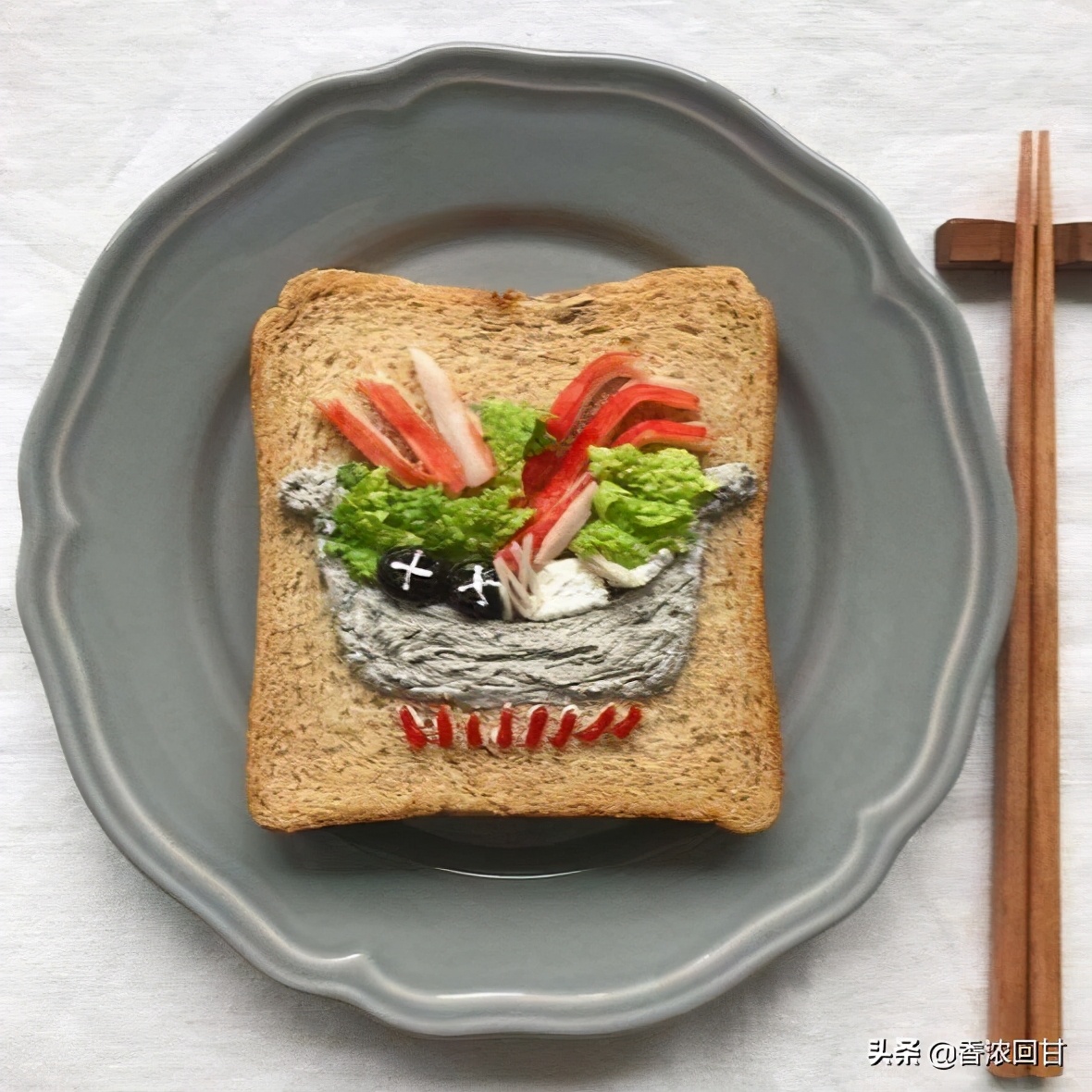 餐桌上的风景！日本美食家森映子的多士艺术很可爱治愈