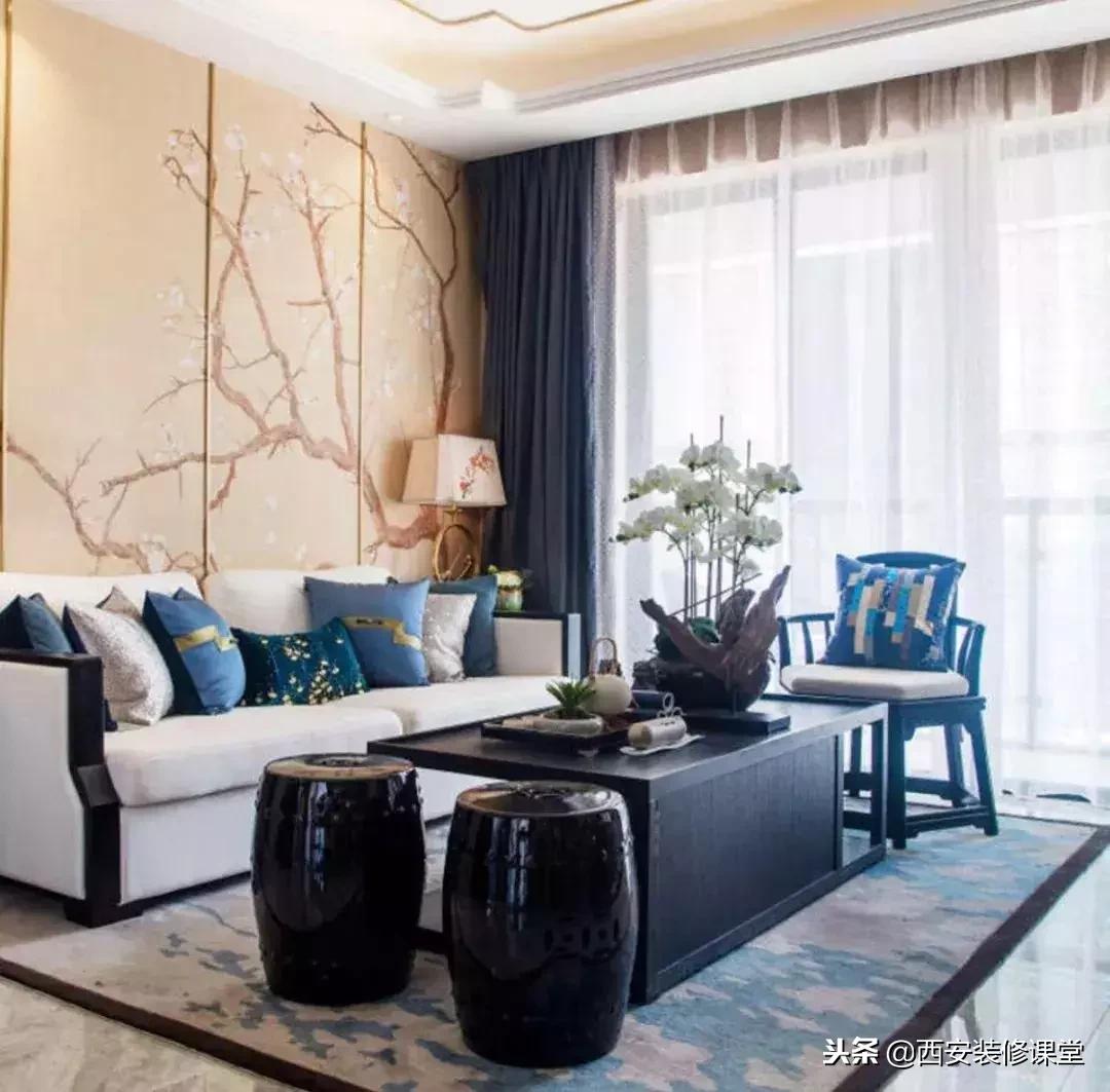 30款新中式客厅骨子里的东方韵味,30款中式客厅韵味十足