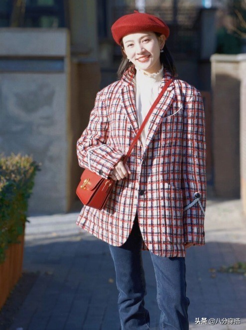 格纹西装秋冬正式搭配,2020秋冬时装单品格纹西装