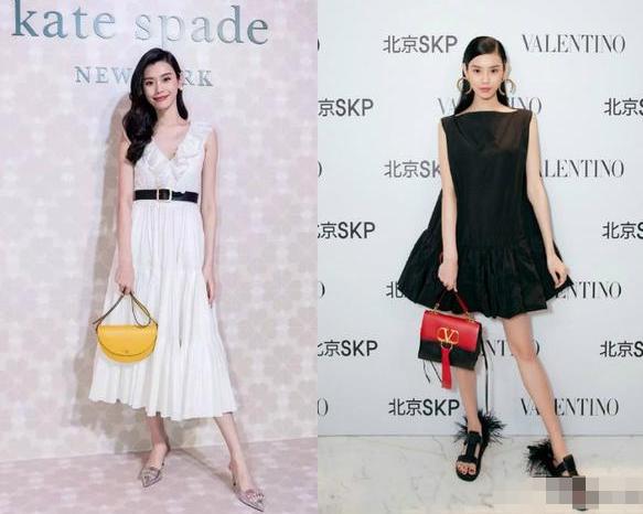 李冰冰穿鱼尾裙还是非常的漂亮的,李冰冰穿浅蓝色蕾丝裙