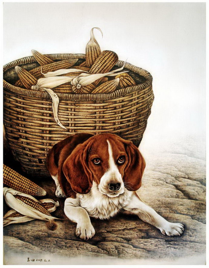 田玉田烙画动物作品欣赏,田玉田烙画多少钱