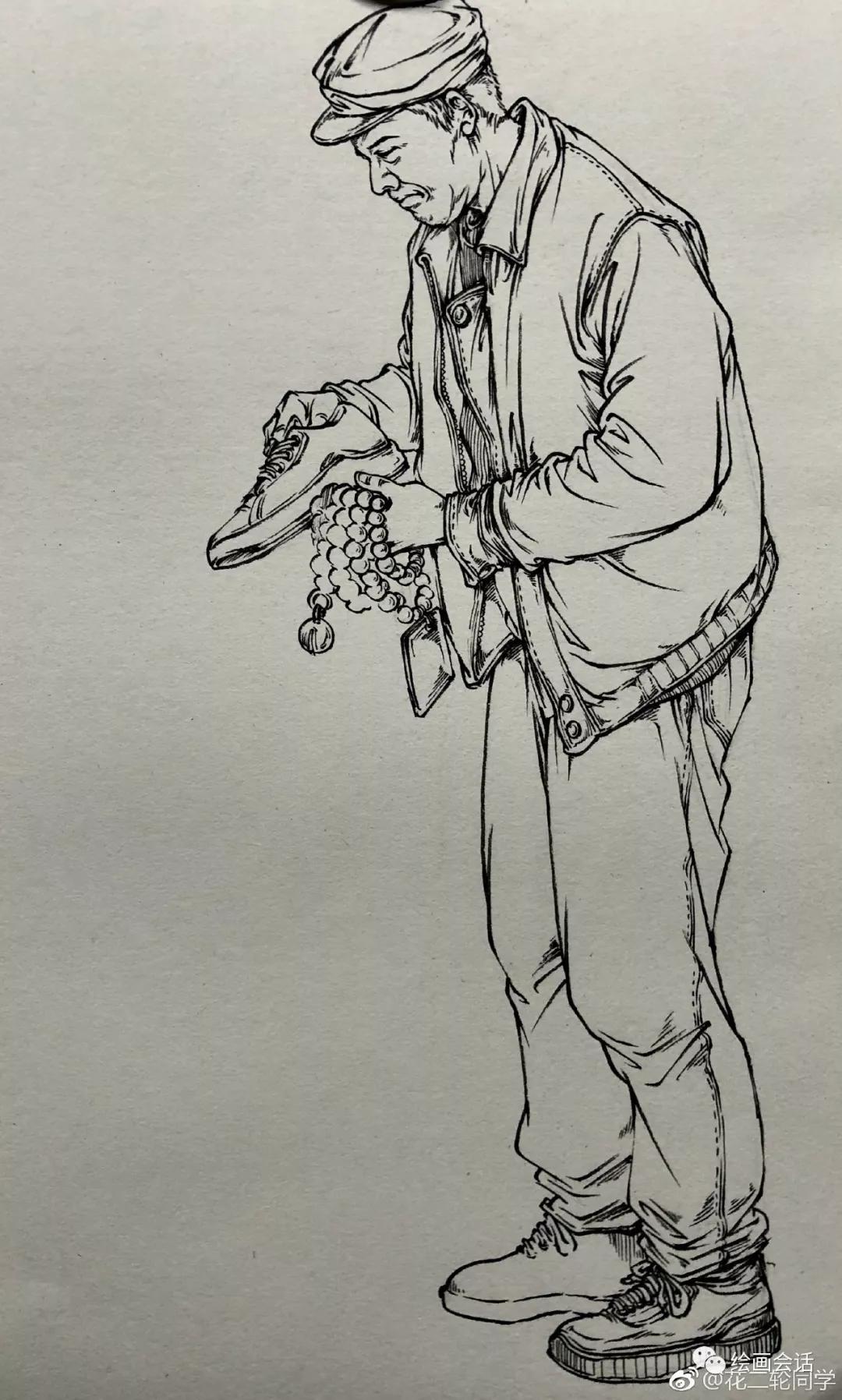 简单钢笔山水速写临摹图片,钢笔速写临摹推荐