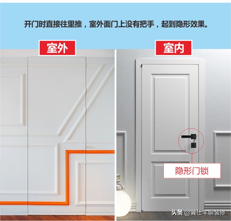 隐形门电视背景墙瓷砖效果图,电视背景墙隐形门做多高