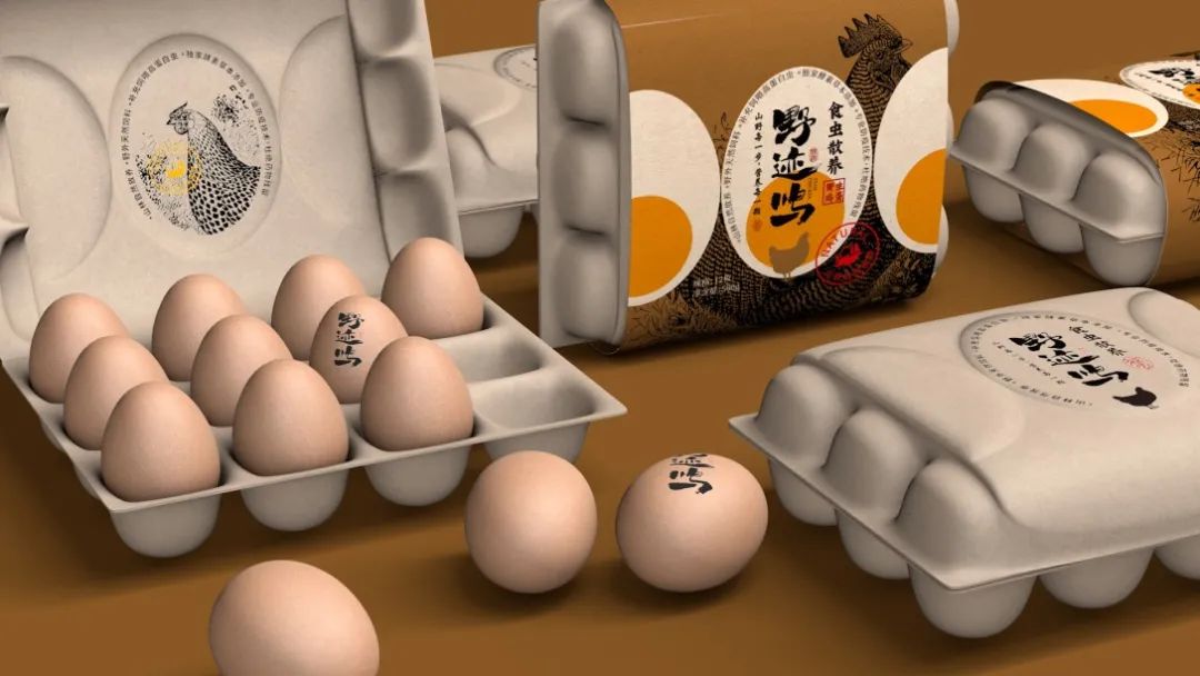 鸡蛋包装盒设计图解,鸡蛋包装整体美观