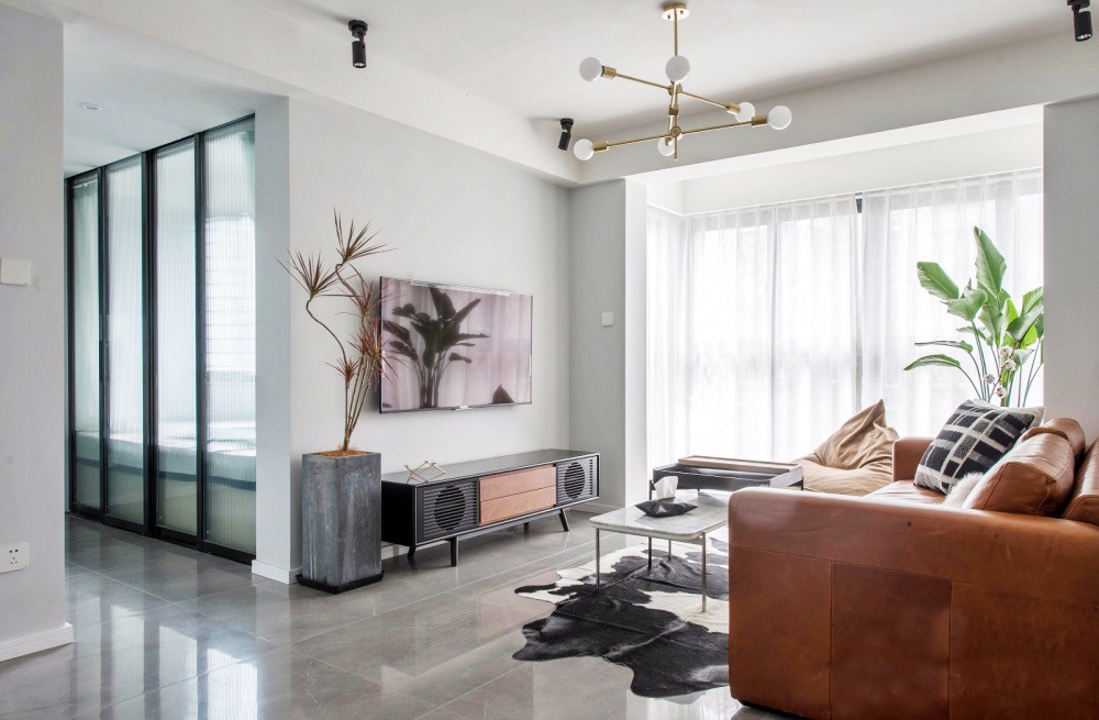 自然风开放式餐厨装修,140平客餐一体房子装修风格大全