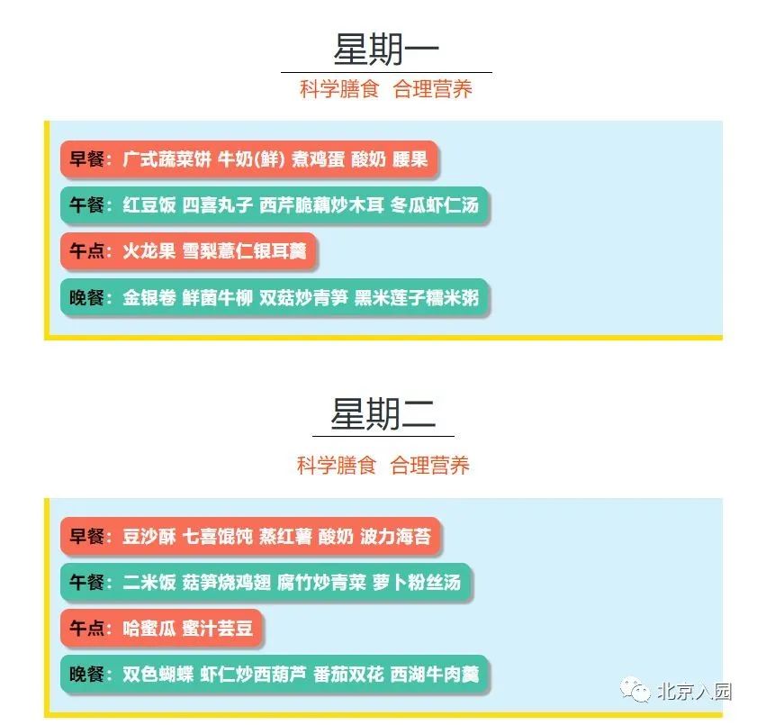 舔屏!北京10所餐食超级棒的幼儿园!看看谁家的饭更香