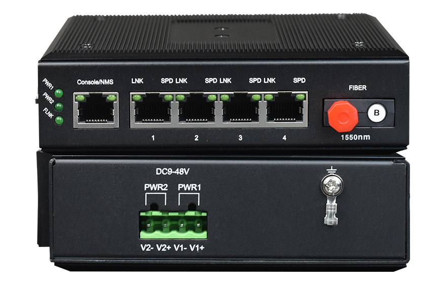 光纤收发器工业导轨,tp-link千兆单模单纤光纤收发器