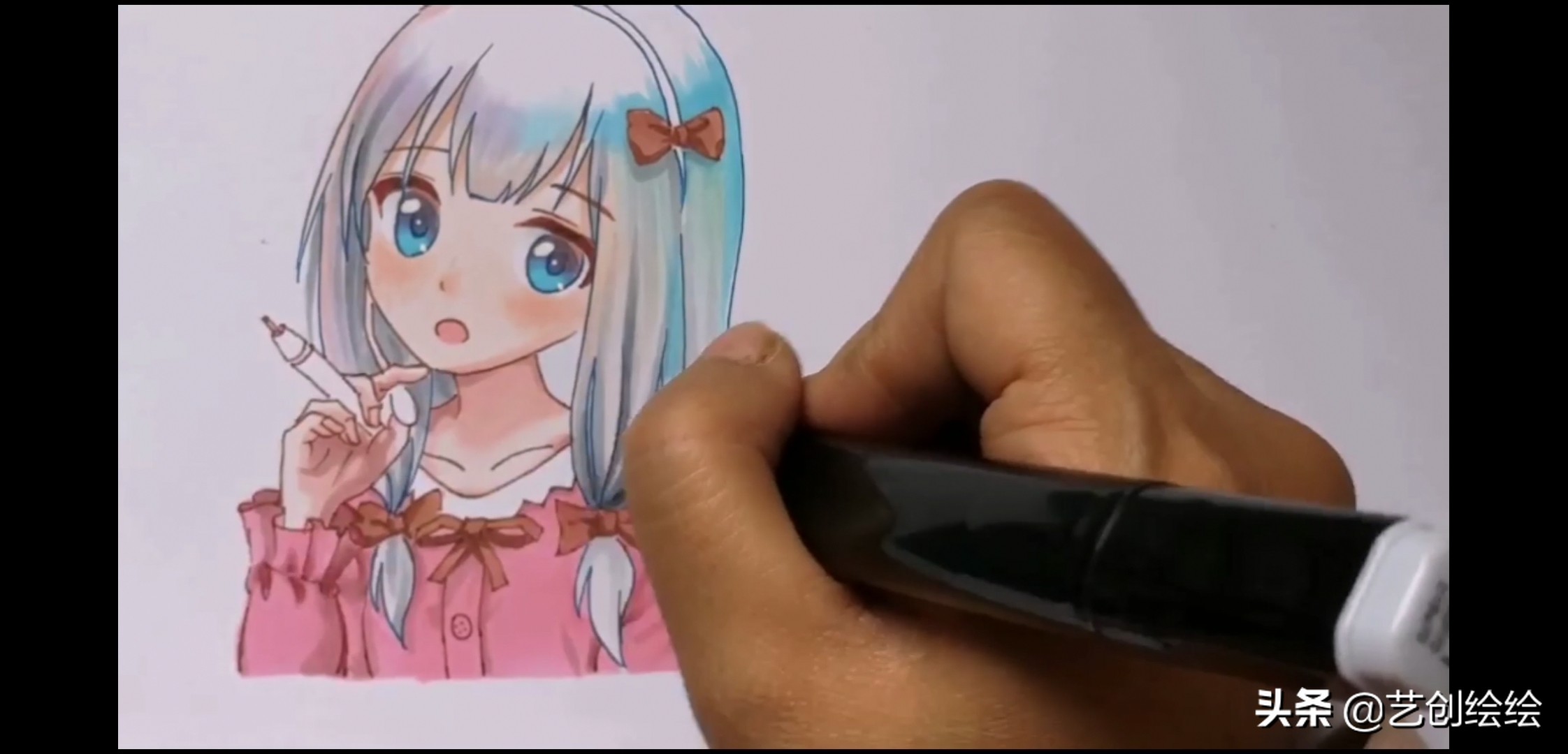 马克笔怎么画纱质的衣服,和泉纱雾马克笔配色